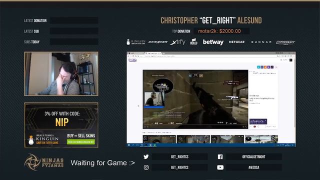Слепой стример играет в CS смотреть онлайн