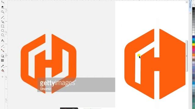 H ... LOGO DESIGN IN COREL 2022, H ... latter logo #corel смотреть онлайн