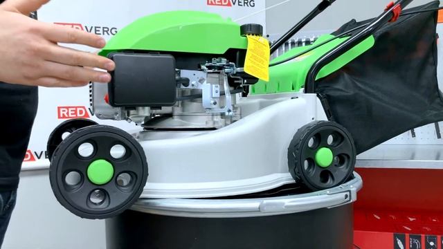 Новая бензиновая газонокосилка RedVerg RD-GL40P смотреть онлайн