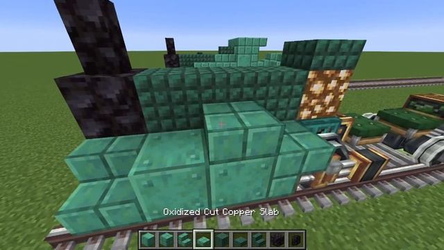 How to build a steam train (minecraft create mod) смотреть онлайн