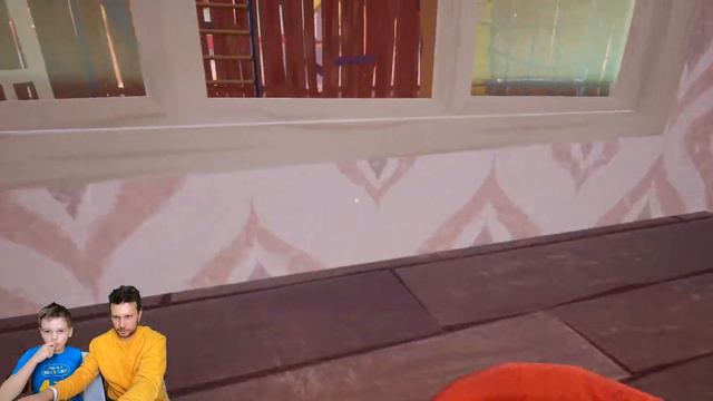 Привет сосед! Давид и папа проходят АКТ 2! Как открыть воду и почему сосед постоянно знает где мы? смотреть онлайн