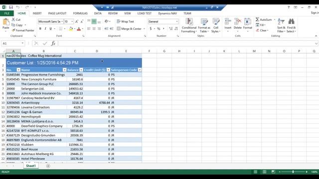 Dynamics NAV 2016: Work With Excel смотреть онлайн