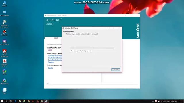 cách cài autocad 2007 смотреть онлайн