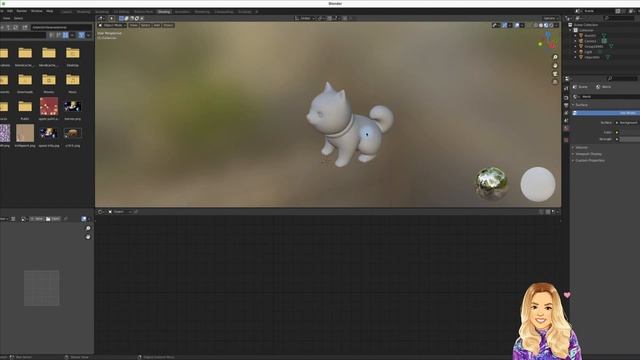 Как загрузить FBX формат 3D модели с текстурами в Blender Импорт персонажа смотреть онлайн