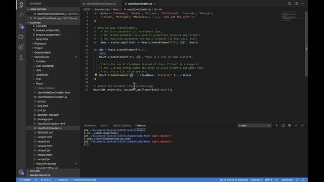 React 1: Building a web page in the browser смотреть онлайн