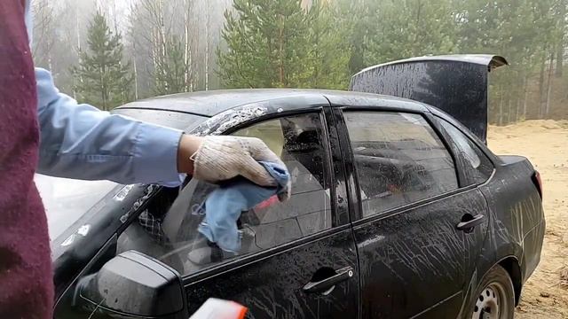 Как НЕ надо делать ремонт двери на Ладе Гранте. Но если нет бабла на новую дверь, то можно и так! смотреть онлайн