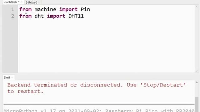 Interfacing of DHT11 with Raspberry Pi Pico смотреть онлайн