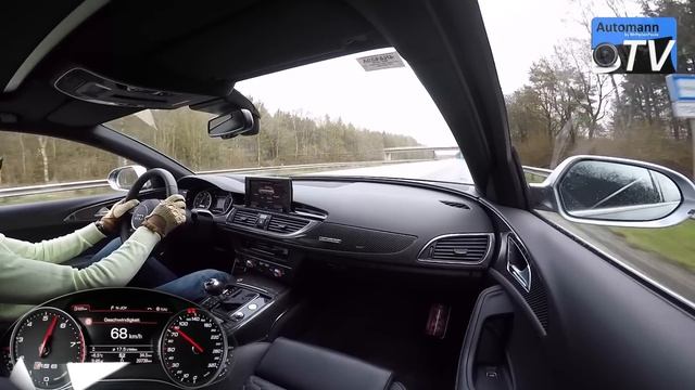 2014 Audi RS6 Avant (560hp) - 0-293 km/h acceleration (1080p) смотреть онлайн
