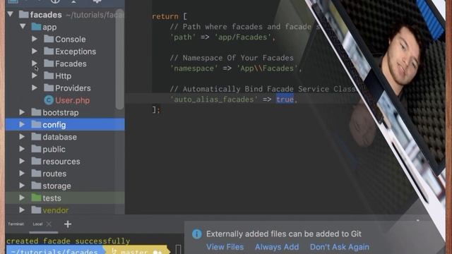 Laravel Facades ?(Simplified in 2021) смотреть онлайн