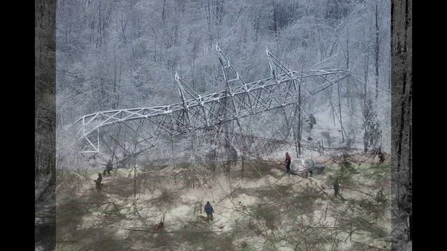 Падение опор ЛЭП