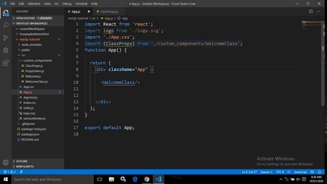 React JS with Hooks & Redux(Beginner's to Advanced) || Props in Class Component || Part-7 смотреть онлайн