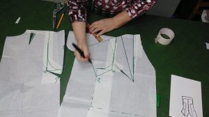 Туника ч. 1Лекало и цельнокройный рукав с ластовицей.