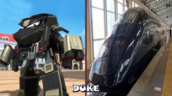 Robot Trains in Real Life! All Characters