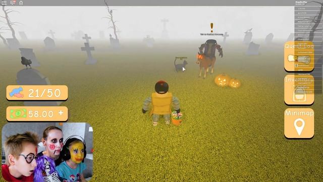 Угадай КТО? Хеллоуин в ROBLOX Косплей для детей - HALLOWEEN TRICK OR TREAT смотреть онлайн