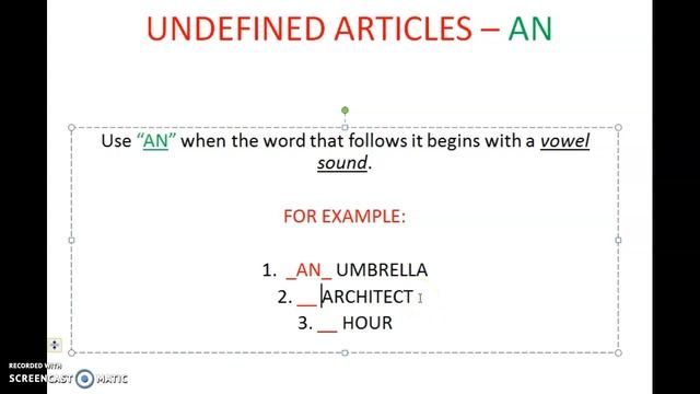 CLASS #4. ARTICULOS - A/AN, UNDEFINED ARTICLES смотреть онлайн