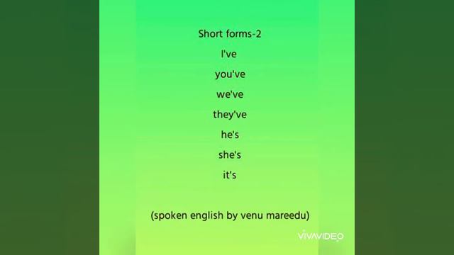 Short Forms 2 | Pronunciation|In The Present Perfect Tense) смотреть онлайн