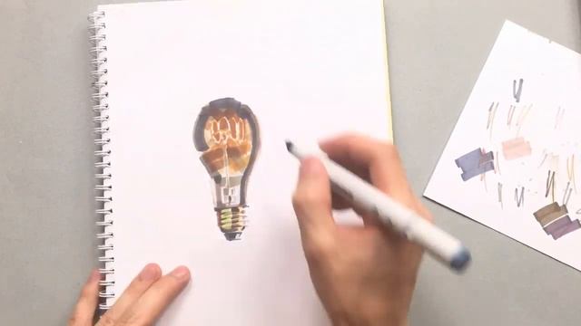 КАК РИСОВАТЬ ЛАМПОЧКУ реалистично / How to draw a realistic lightbulb смотреть онлайн