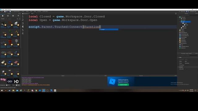 How To Make A Touch To Open Door In Roblox Studio way 2 смотреть онлайн