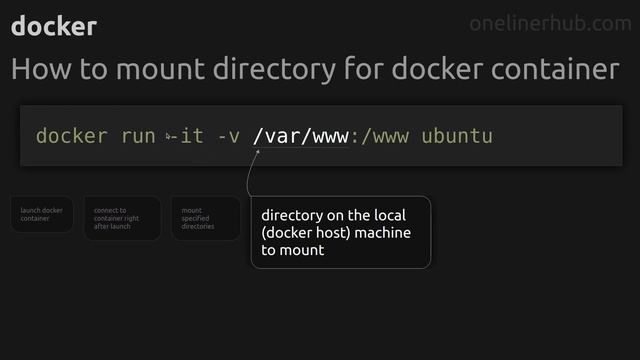 How to mount directory for docker container #docker смотреть онлайн