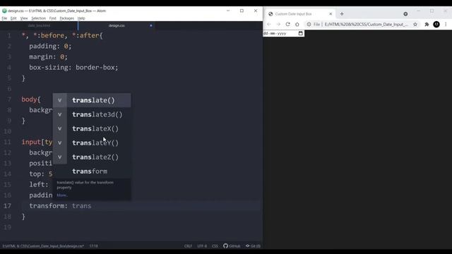 Custom Date Picker Button Using only HTML & CSS in 4 mins |Sandj Tech| смотреть онлайн