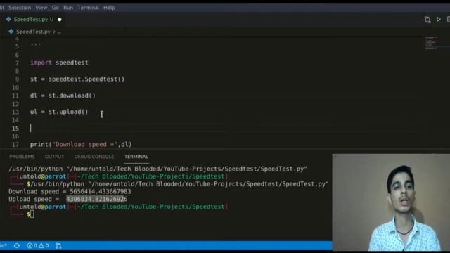 Check Internet Speed Using Python | Speedtest | Internet | Python Micro Project | Tech Blooded смотреть онлайн
