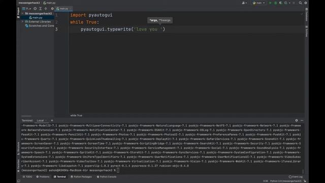 send unlimited messages in messenger ?? || python project || messenger hack 2021 смотреть онлайн