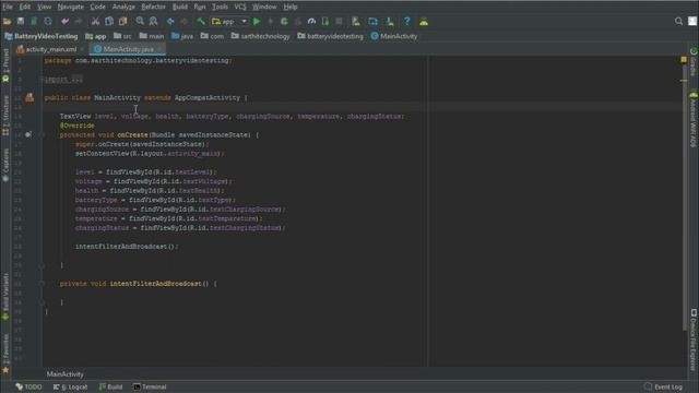 #2 Broadcast Receiver for Battery Intent : Android Battery Manager Tutorial смотреть онлайн