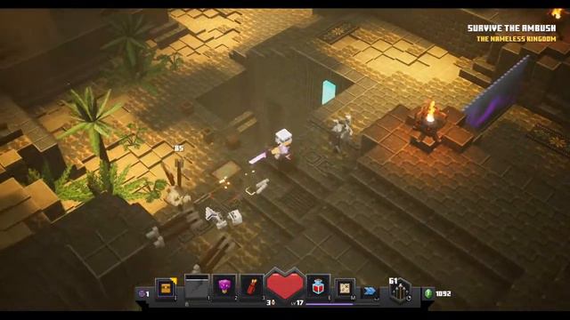 FIGHTING THE NAMELESS ONE BOSS! Minecraft Dungeons смотреть онлайн