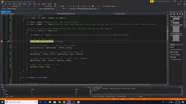 How to rotate a matrix 90 degrees in c# смотреть онлайн