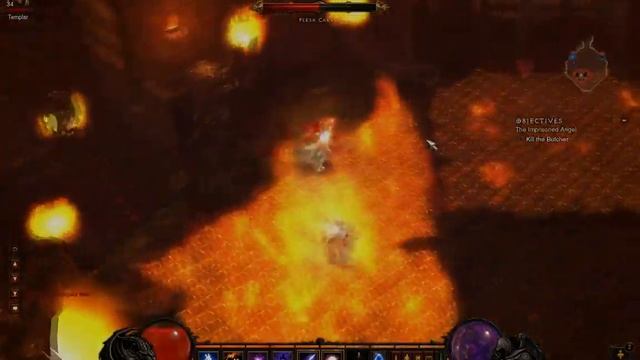 Diablo 3 Nightmare Mode Wizard Boss Battles: The Butcher смотреть онлайн