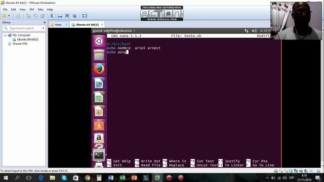 Como crear un script basico en Ubuntu смотреть онлайн