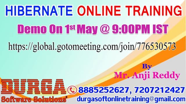 HIBERNATE Online Training in DURGAOFT смотреть онлайн