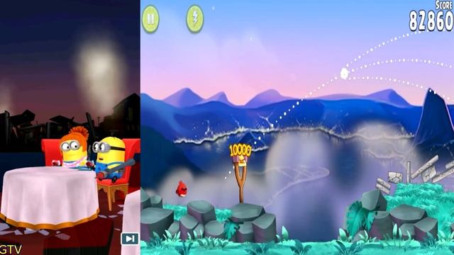 Despicable Me Minion Rush vs Angry Birds Rio смотреть онлайн
