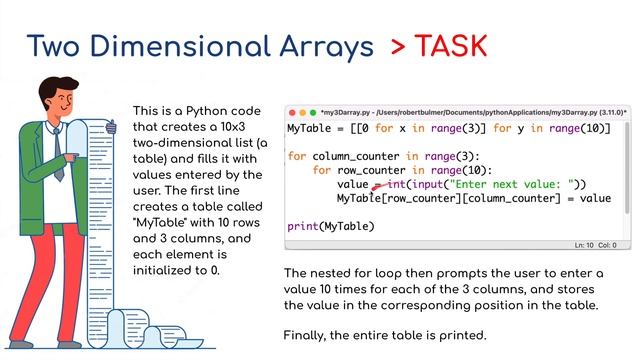 IGCSE Computer Science 2023-25 - Topic 8: Programming (6) - One and Two Dimensional Arrays смотреть онлайн