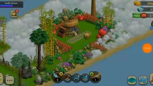 Zombie Castaways! Зомби ферма! Пик Z смотреть онлайн