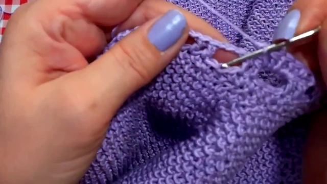 Как связать Ажурную кайму /Обвязка края крючком смотреть онлайн