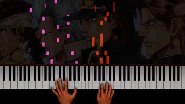 Jojo Stand Proud Opening 2 Piano Tutorial | PVisualiano