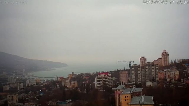 Онлайн Камера - Ялта, Крым. День 2017-01-07 за 7 минут смотреть онлайн