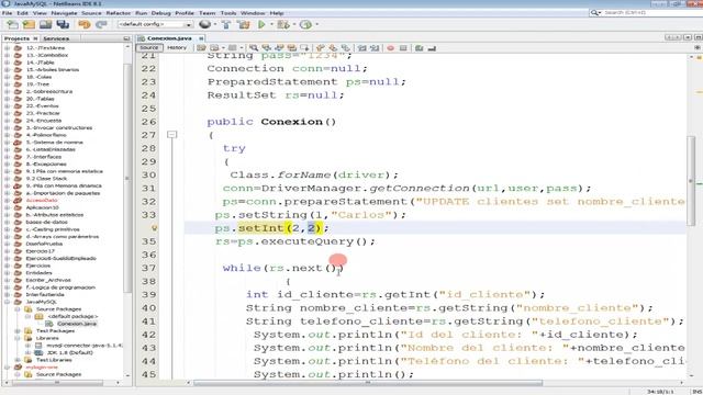 5.- Modificar los datos de las tablas de MySQL, desde Java(Instrucción update). смотреть онлайн