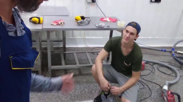 продолжаем ремонт трапов, HILTI DG 150. Новосибирск. смотреть онлайн