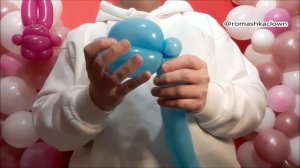 ФИГУРКИ ИЗ ШАРИКОВ как сделать ЗАЙЧИКА Balloon Bunny Rabbit TUTORIAL