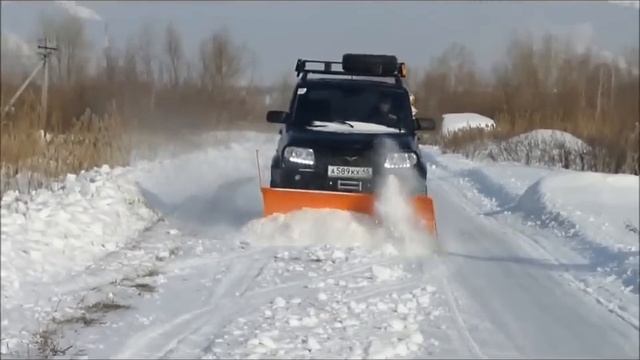 Снегоуборочный отвал для УАЗ Патриот смотреть онлайн