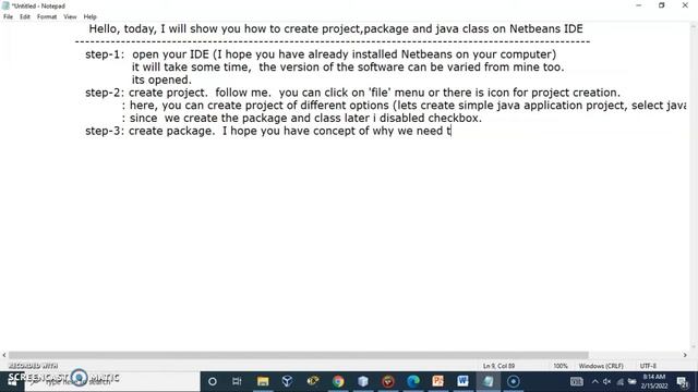 How to create project, package and java class on NetBeans IDE смотреть онлайн