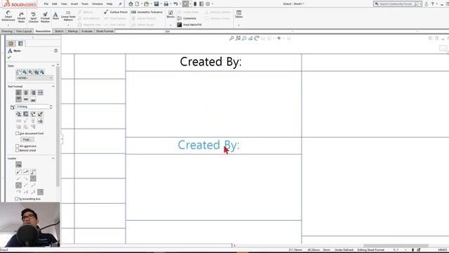 SolidWorks Customized Drawing Sheet Template смотреть онлайн