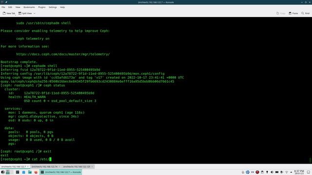Ceph Storage (Quincy) || Deploy/Install/Bootstrap a Ceph Cluster || Cephadm Orchestrator CLI method смотреть онлайн