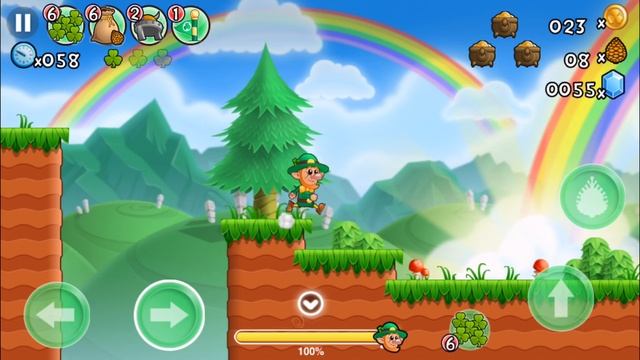 Best Mario Game - Lep's World 3, Funny game - Free Online - Kids Games смотреть онлайн