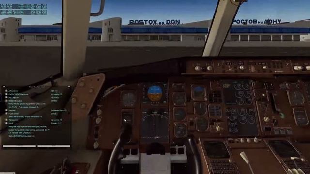 Starting in Rostov URRR Boeing 757-200PW AZURair X-Plane 10