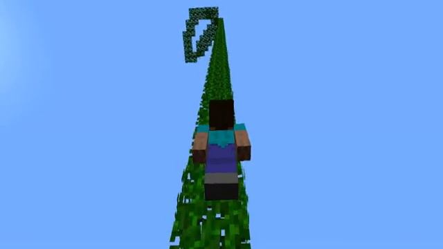 Прыжок с неба в Minecraft смотреть онлайн