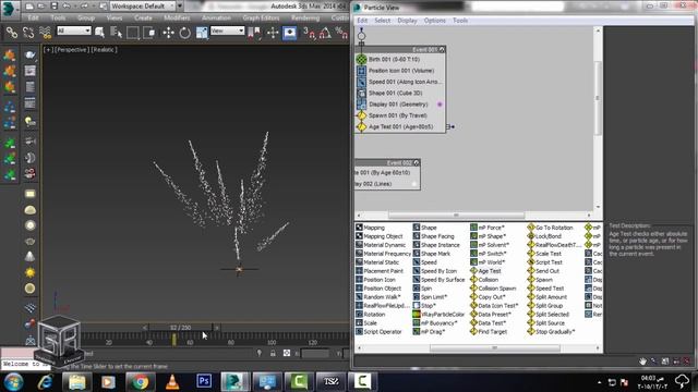 3D MAX ParticleFlow- Fireworks смотреть онлайн