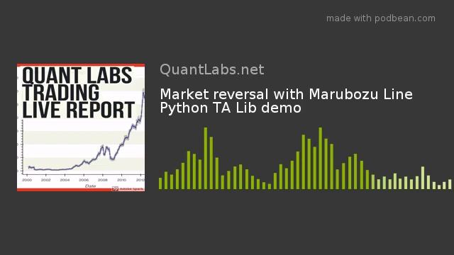 Market reversal with Marubozu Line Python TA Lib demo смотреть онлайн